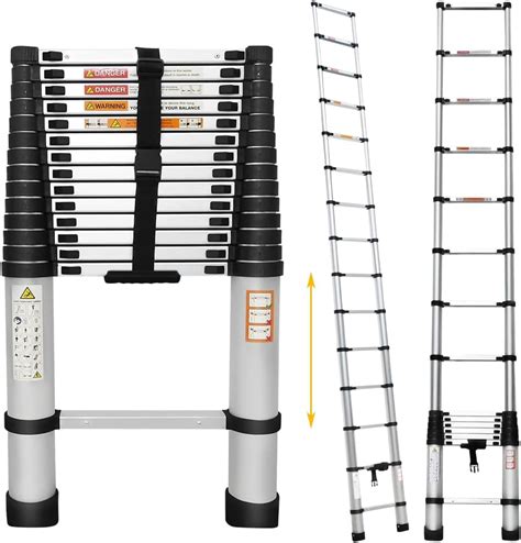 M Telescopic Ladder Ft Multi Purpose Aluminium Telescopic Ladder