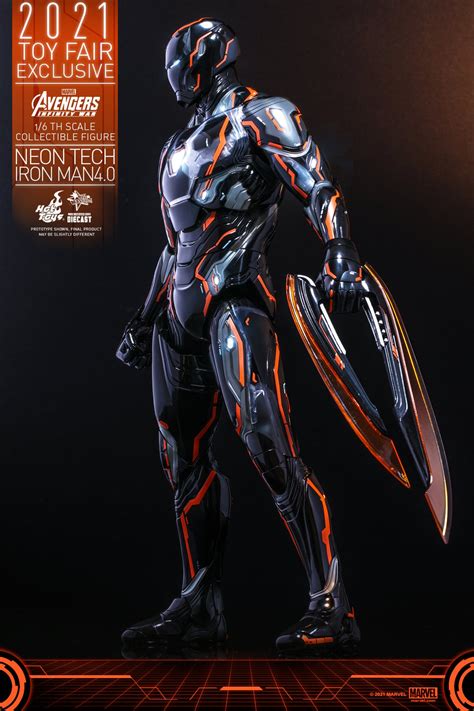 Hot Toys Avengers Infinity War Neon Tech Iron Man 4 0 Figures