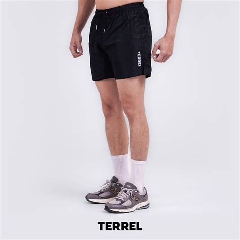 Jual Terrel Sportswear Basic Short Black Celana Pendek Olah Raga Dry