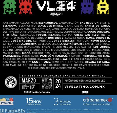 Vive Latino 2024 Este Es El Cartel Completo Del Festival Anuies