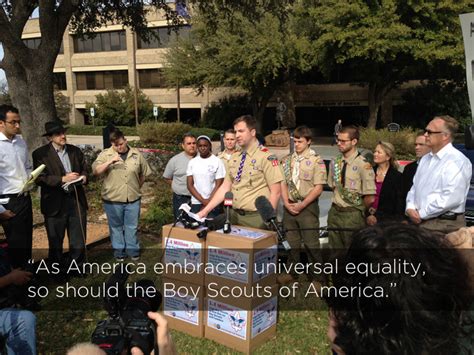 Gay Scouts And Leaders Deliver Petition To Boy Scouts Of America