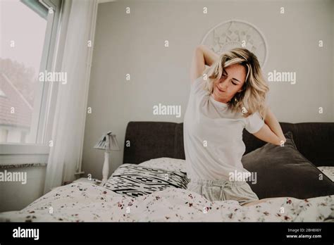 Mature Woman In Bed Hi Res Stock Photography And Images Alamy