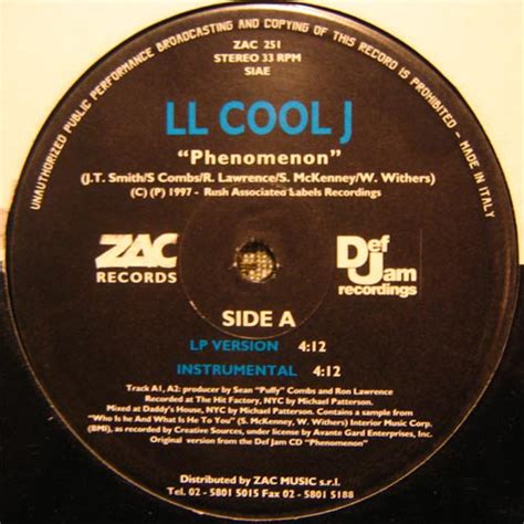 LL Cool J - Phenomenon (Vinyl, 12") | Discogs