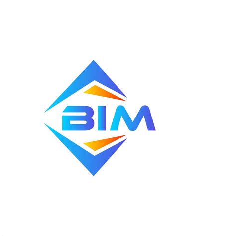 BIM abstract technology logo design on white background. BIM creative ...