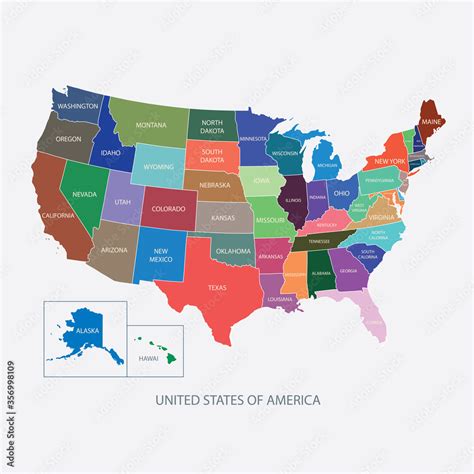 USA MAP WITH NAME OF COUNTRIES,UNITED STATES OF AMERICA MAP, US MAP ...