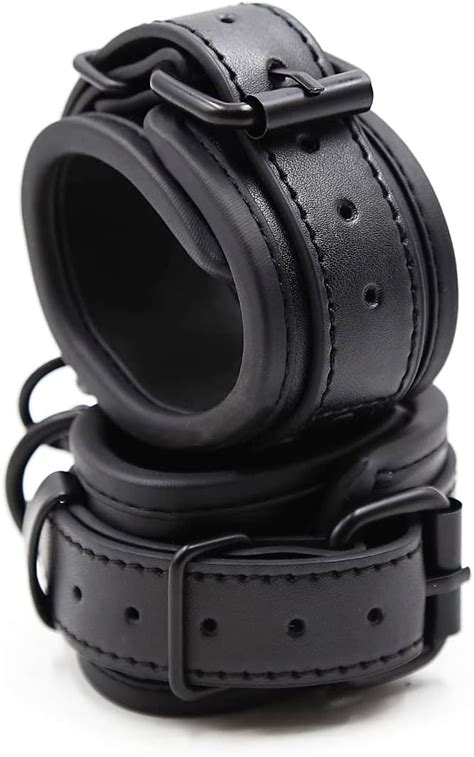 Amazon Padded Faux Leather Sex Cuffs BDSM Kits Bondage Restraints Toys Bondage Handcuffs
