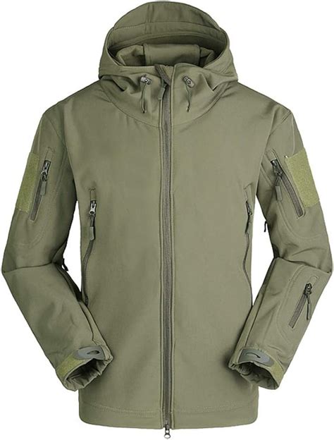 LHHMZ Chaqueta Impermeable De Concha Blanda Para Hombre Forro Polar