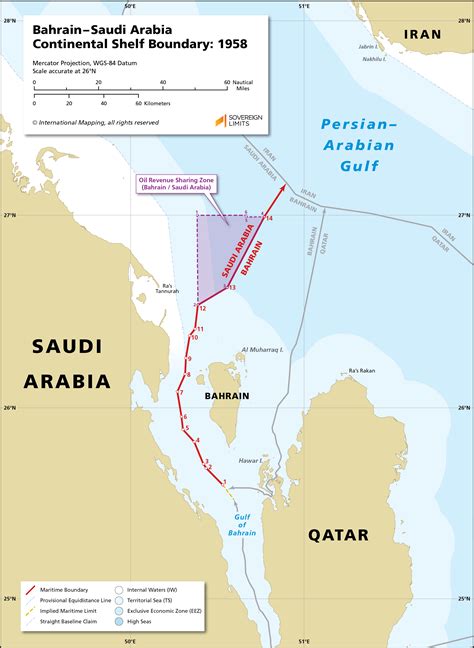 Bahrainsaudi Arabia Maritime Boundary Sovereign Limits