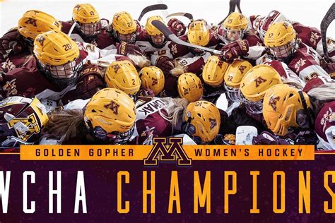 The Gopher Women Are Wcha Champions For The First Time Since 2015 The Daily Gopher