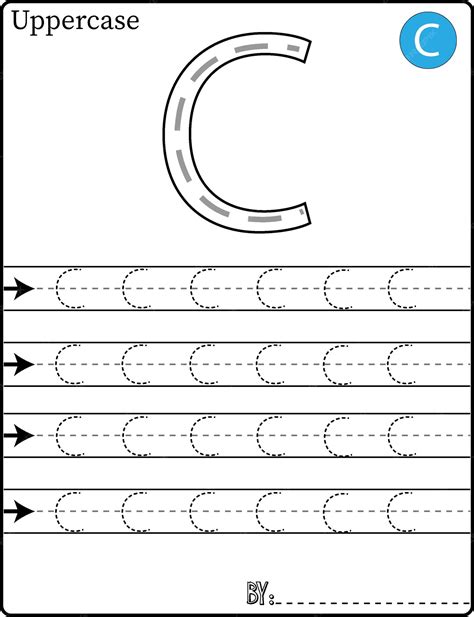 Premium Vector | Alphabet tracing letters step by step a-z write the