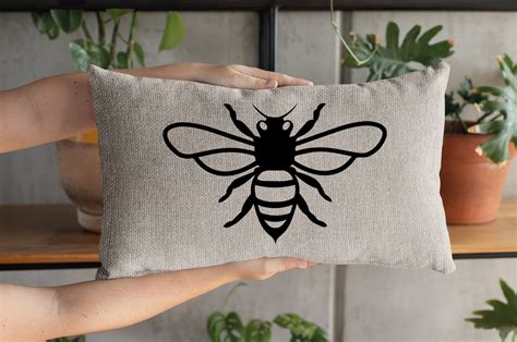 Bee Pillow Bee Garden Decor Garden Pillow Outdoor Bee - Etsy