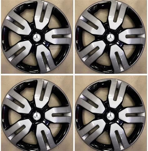 Hudmoz Wheel Cover Cap Inches Silver And Black Compatible With