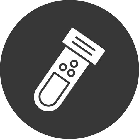 Test Tube Glyph Inverted Icon 43429364 Vector Art At Vecteezy