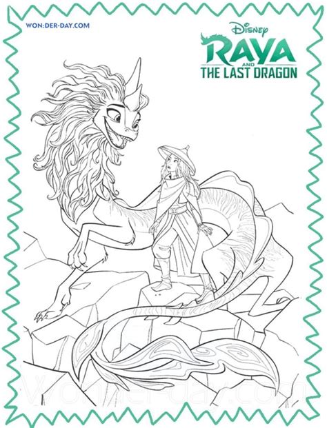 Raya And The Last Dragon Coloring Pages 50 Free Coloring Pages