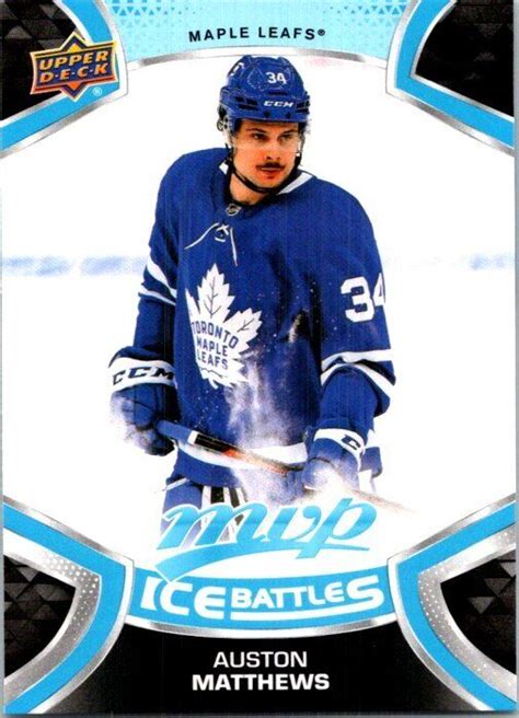 Upper Deck Mvp Auston Matthews Ice Battles Ebay