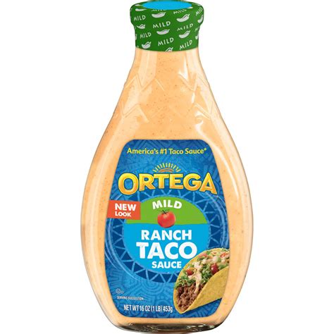 Ortega Flavor Craver Taco Sauce, Taco Ranch, 16 Oz, 42% OFF