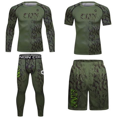 Camo 4в1 - Мужской компрессионный спортивный комплект (рашгард, легинсы ...