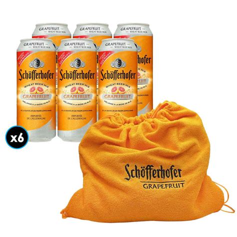 Pack Schoffer N X Cerveza Pomelo Schofferhofer En Lata Cc X