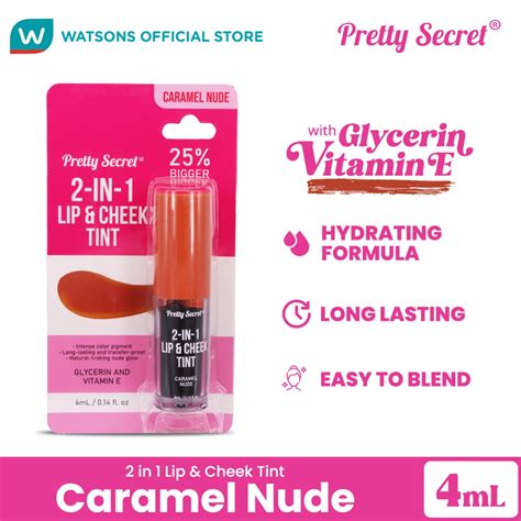 Pretty Sceret In Lip Cheek Tint Caramel Nude Ml Shopee Philippines