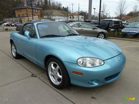 Crystal Blue Metallic 2001 Mazda Mx 5 Miata Roadster Exterior Photo