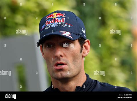 Australian Formula One Driver Mark Webber Of Red Bull Seen In The