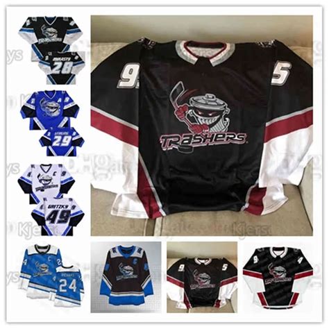 VipCeoUHL Danbury Trashers 2004 05 Jersey 42 Brad Wingfield 49 Brent ...