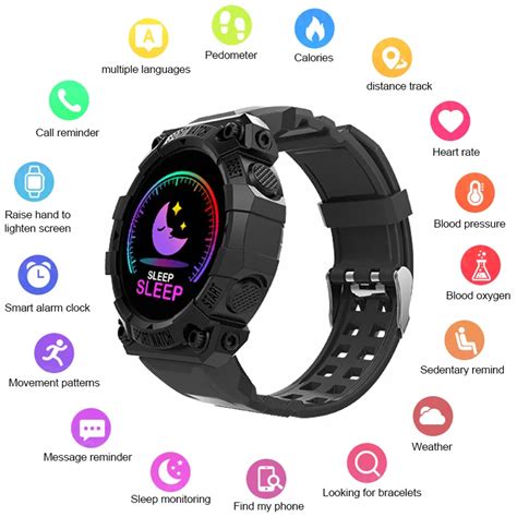 Reloj Inteligente Deportivo FD68S Smartwatch Resistente Al Agua Con