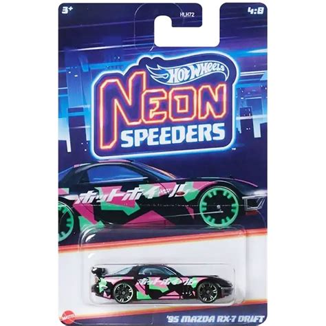 Masinuta Metalica Hot Wheels Neon Speeders Mazda Rx Drift HRW Noriel