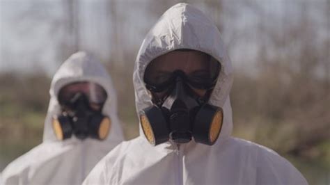 Portrait Crime Scene Investigators Hazmat Suits Stock Footage Video (100% Royalty-free ...