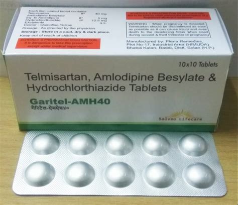 GARITEL AMH40 Telmisartan 40 Mg Hydrochlorothiazide 12 5 Mg Amlodipin