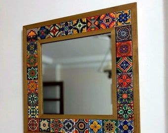 Mexican Tile Mirror Bohemian Mirror Mexican Tile Mosaic Mirror