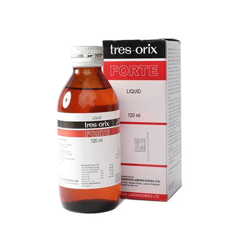 Tres Orix Forte Syrup 120ml Side Effects Buy Online ₨ 165 Khasmart