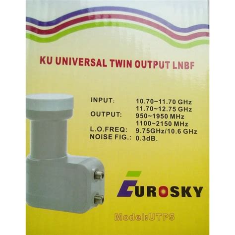 Конвертер Eurosky UTP-5 Twin 2TV Спутниковый Универсальный линейной ...