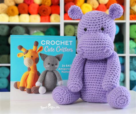 Crochet Hippopotamus Patterns Repeat Crafter Me