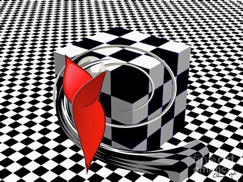 Checkered Illusion Digital Art by Eleni Synodinou - Fine Art America