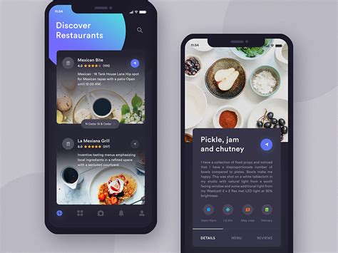 Restaurants App Exploration Dark Ui By Masudur Rahman On Dribbble