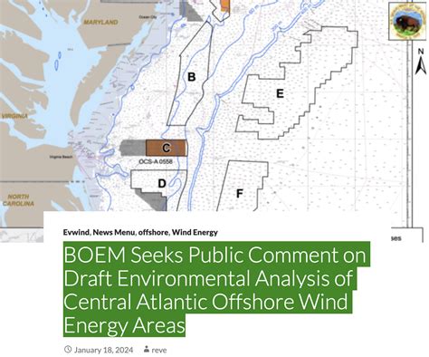 Boem Seeks Public Comment On Draft Environmental Analysis Of Central Atlantic Offshore Wind