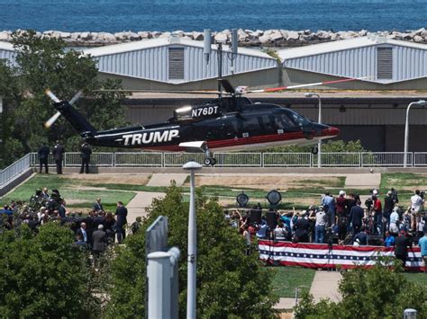 Donald Trump Arrives by Helicopter for Day 3 of RNC - ABC News