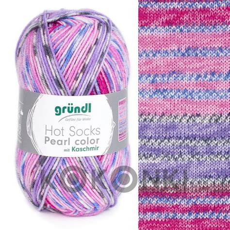 Włóczka skarpetkowa Gründl Hot Socks Pearl color Kokonki motki ombre