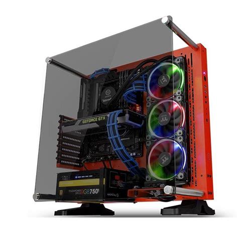 Gabinete Thermaltake Core P Tg Vermelho