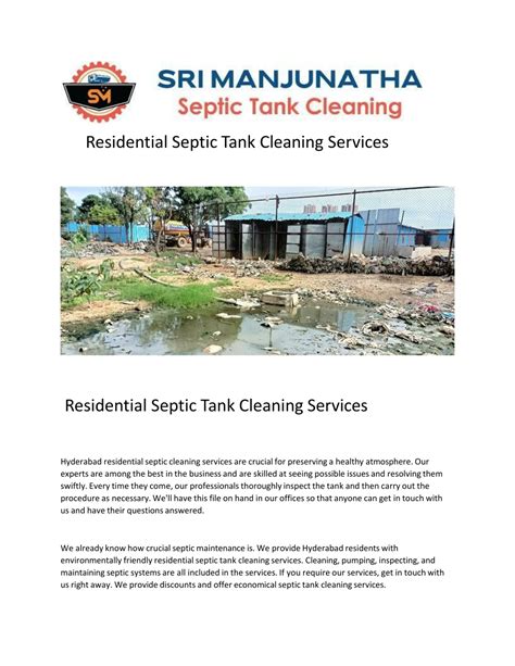 Ppt Residential Septic Tank Cleaning Services Powerpoint Presentation