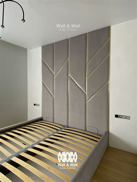 Кровать с мягким изголовьем | Дизайн интерьера спальни, Современная ...