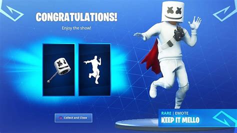 How To Get New Marshmello Emote Rewards In Fortnite Go Cat Go Emote