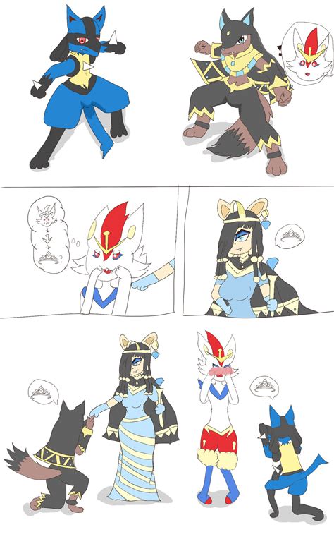 Lucario and Anubis Queen by FoxBoxxx on DeviantArt