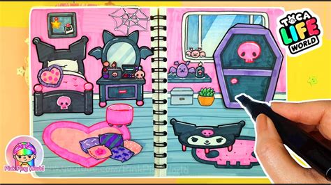 Toca Life World Kuromi Room Diy Quiet Book Toca Boca Paper Crafts Diy ...