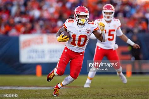 Running Back Isiah Pacheco Of The Kansas City Chiefs Runs With The