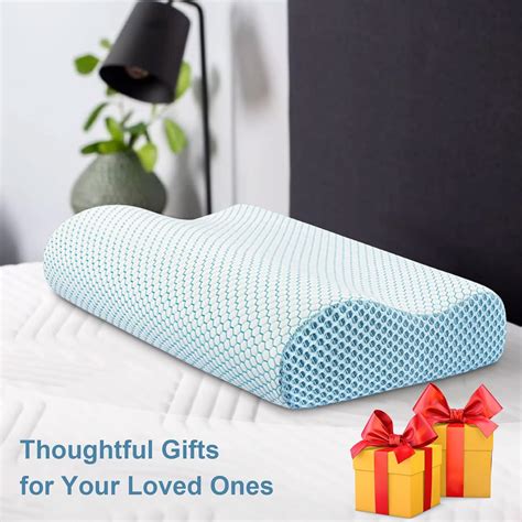 Almohada de espuma viscoelástica almohada ortopédica cervical de