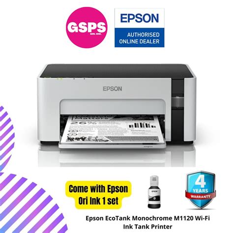 Epson Ecotank Monochrome M Wi Fi Ink Tank Printer Gs Premium Stores