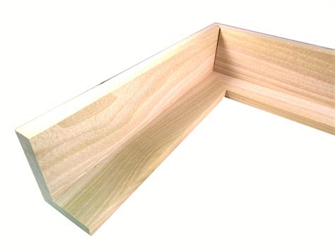 Inch Rabbet Depth Unfinished Poplar Floater Frame Moulding In Lengths