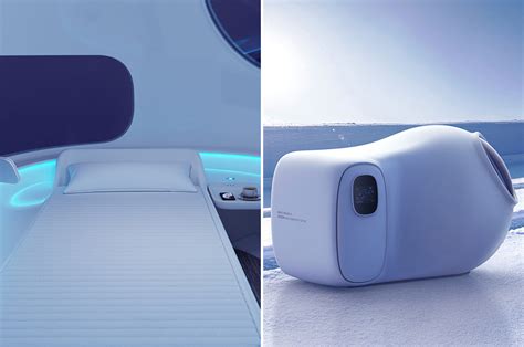 This sleeping pod features a smart mattress + a full entertainment ...